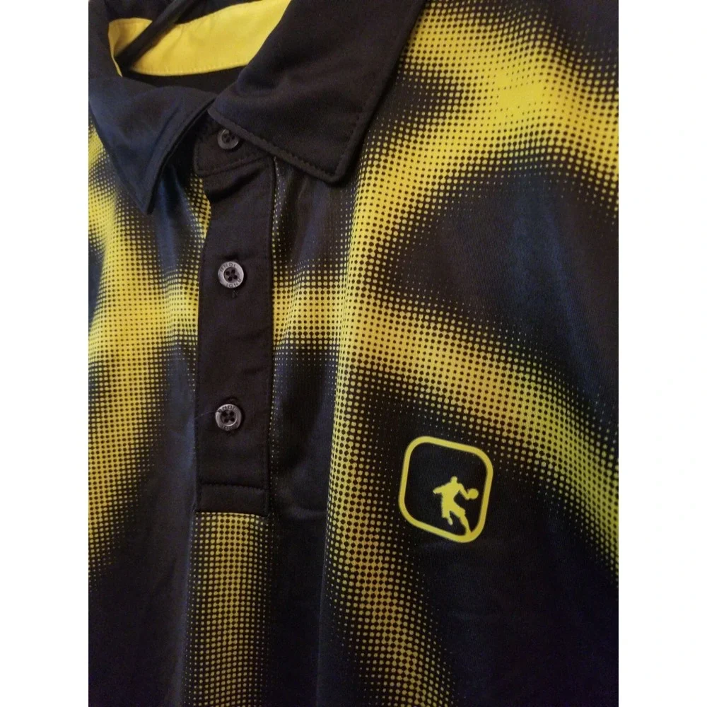 AND1 Black & yellow Shirt Sports Sleeveless men's size small, PIT TO PIT 21 IN‎